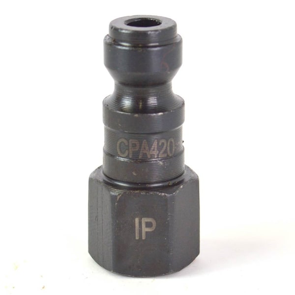 Interstate Pneumatics 1/4 Inch Automotive Steel Coupler Plug x 1/8 Inch Female NPT CPA420 - main